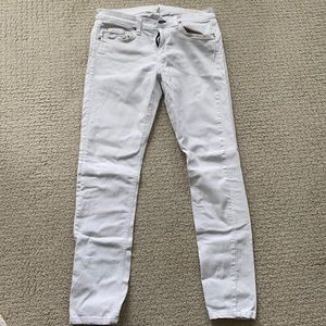 Rag and Bone white straight leg Dre jeans size 28